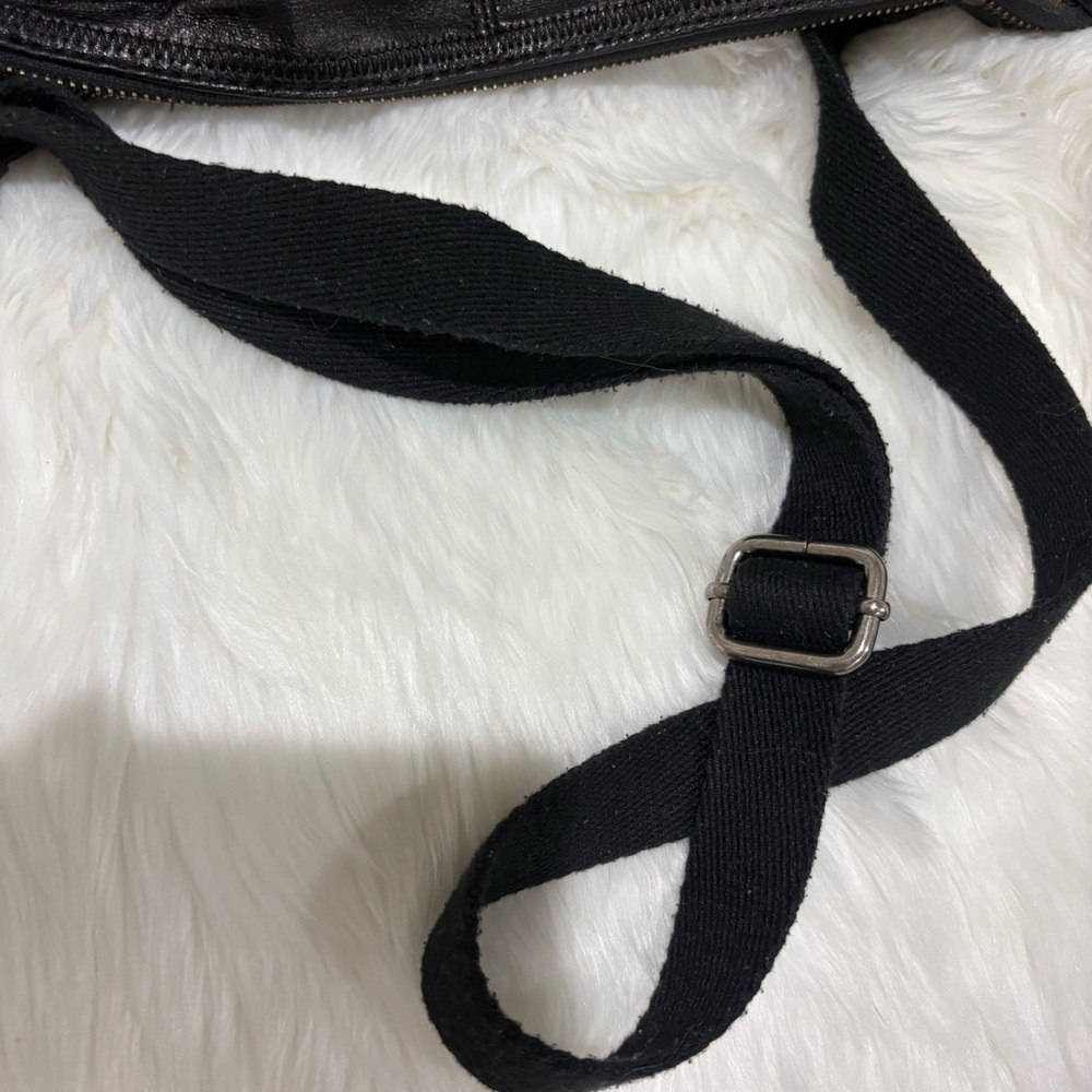 The Sak Black Leather Crossbody with Front Zip Pocket - Picture 9 of 10